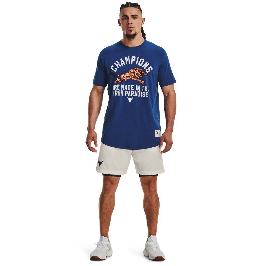 UNDER ARMOUR MENS PROJECT ROCK CHAMP TEE