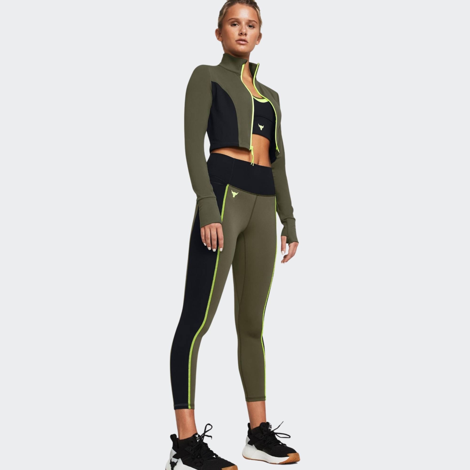 UNDER ARMOUR PROJECT ROCK LG CLRBLCK ANKLE LEGGING