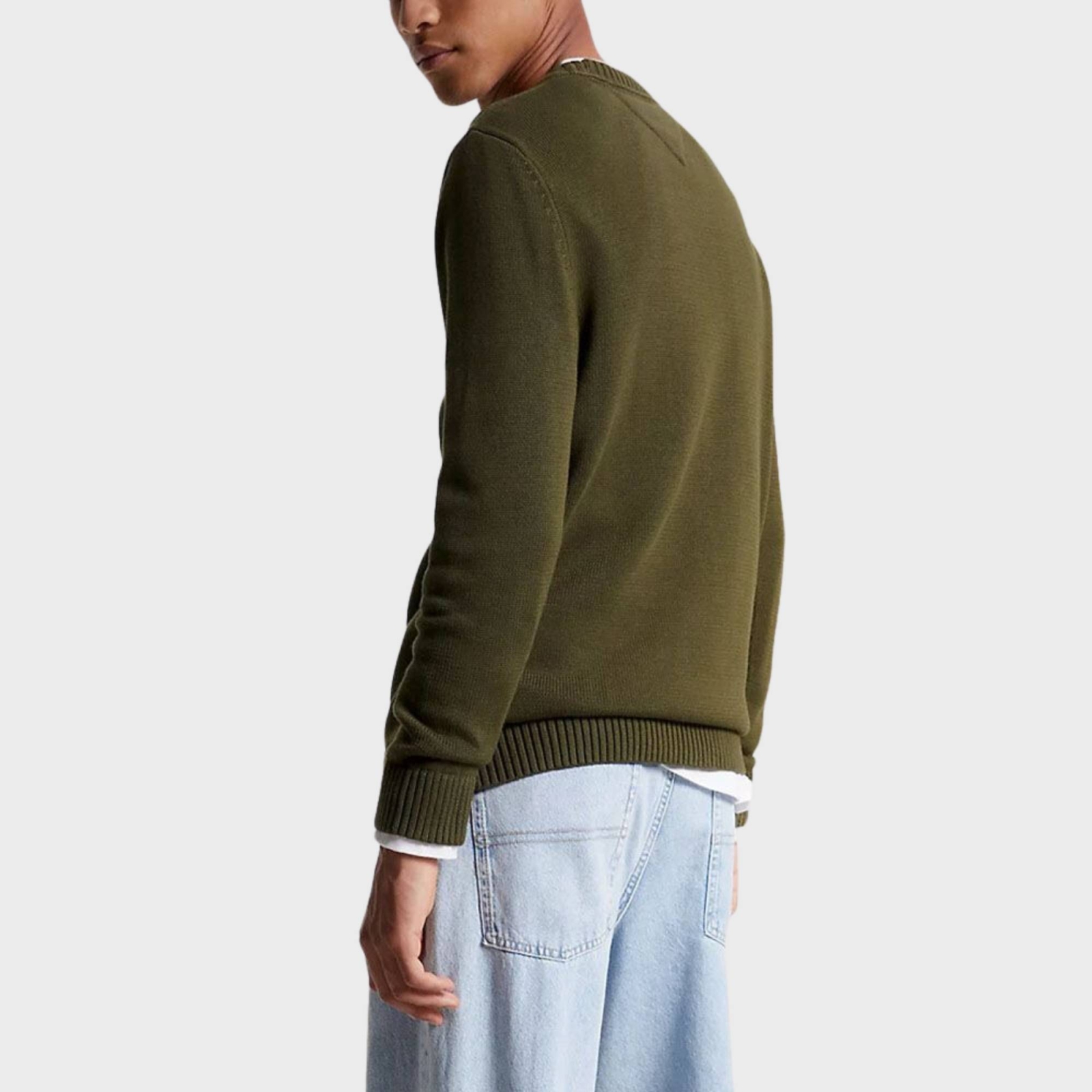 TOMMY JEANS MENS ESSENTIAL CREW NECK SWEATER