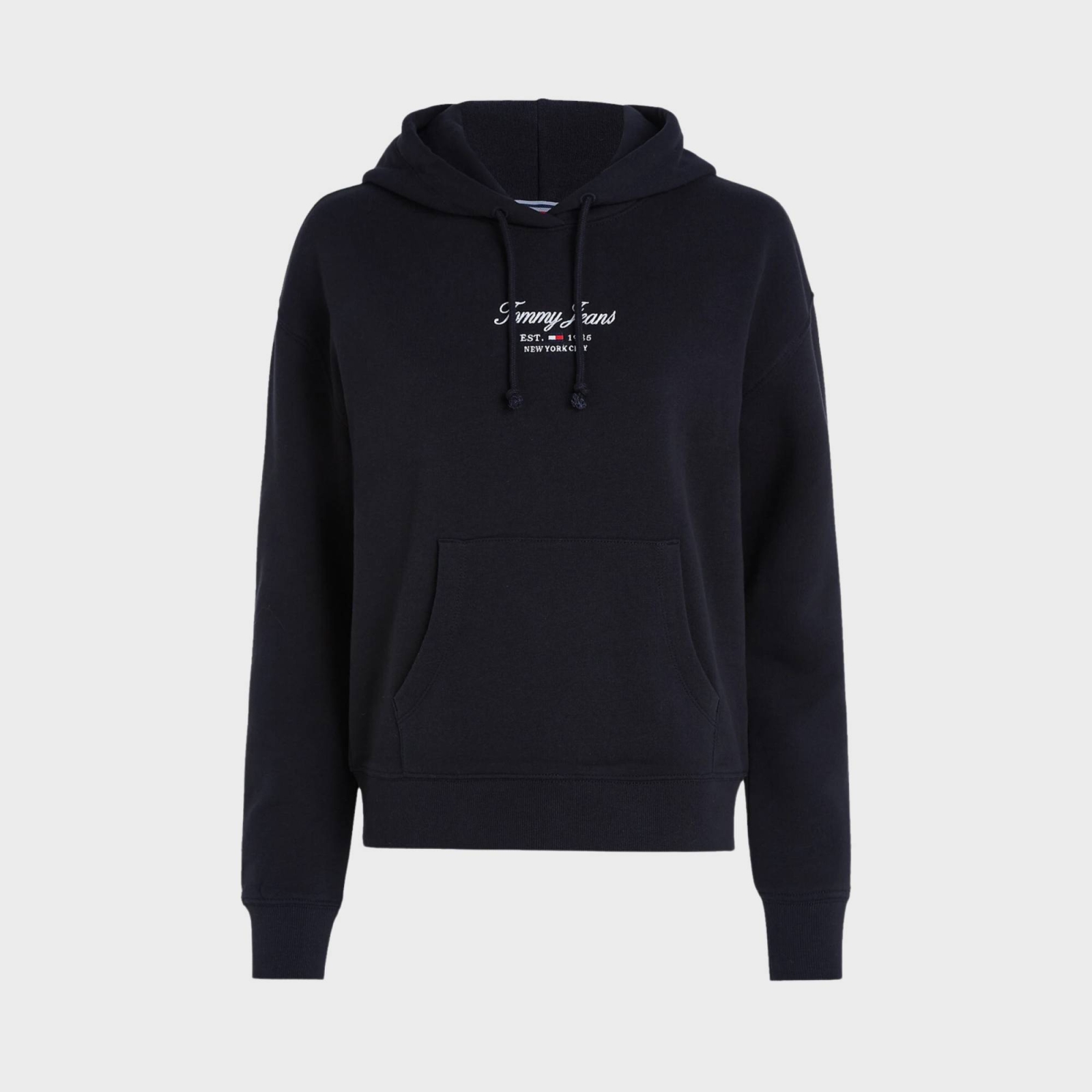 TOMMY JEANS WOMENS BOXY ESSENTIAL LOGO 2+ HOODIE