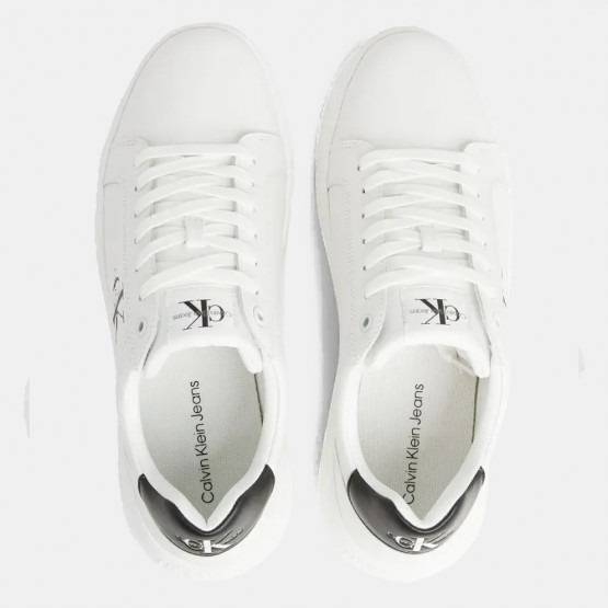 CALVIN CHUNKY CUPSOLE LEATHER MONO SNEAKERS