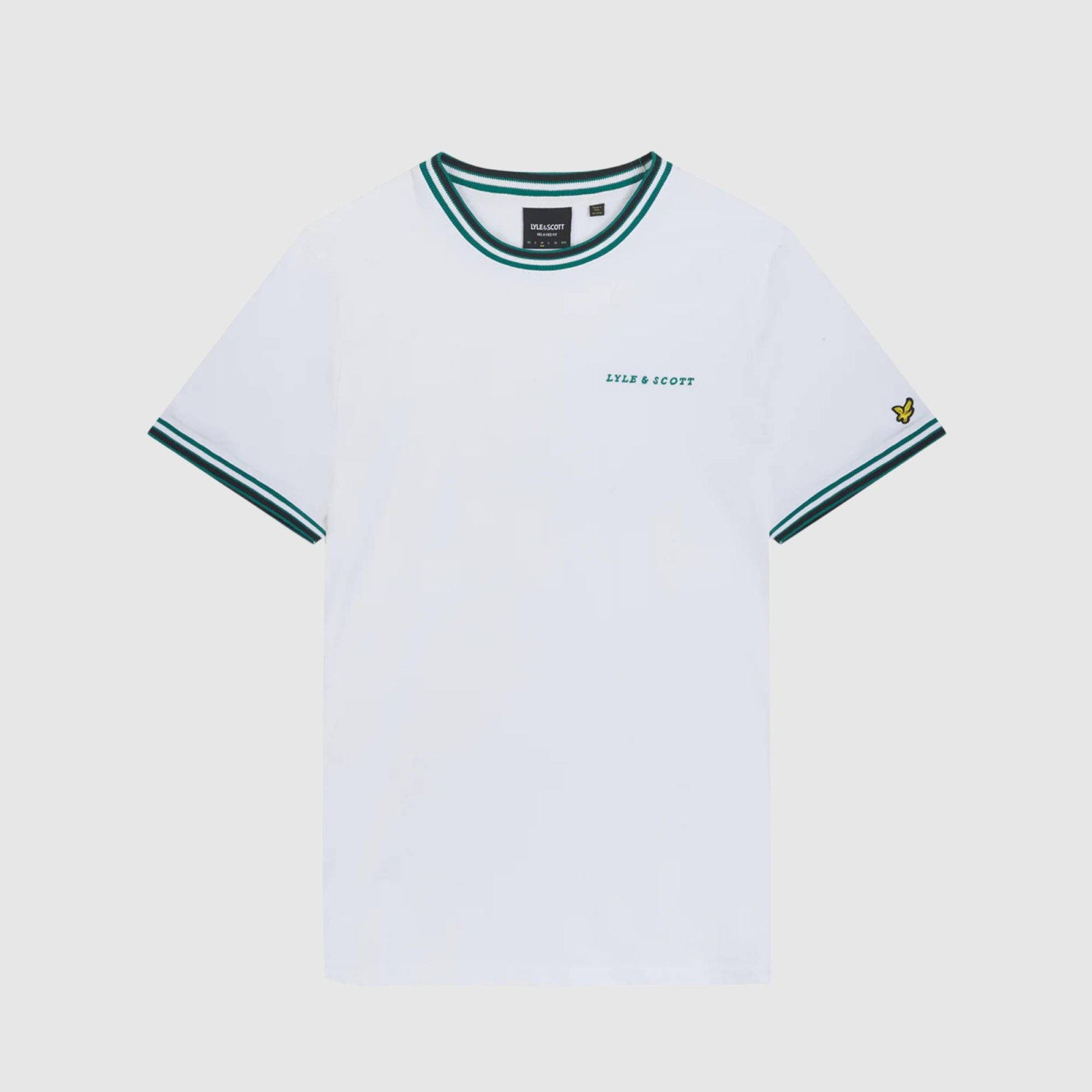 LYLE & SCOTT EMBROIDERED TIPPED T-SHIRT