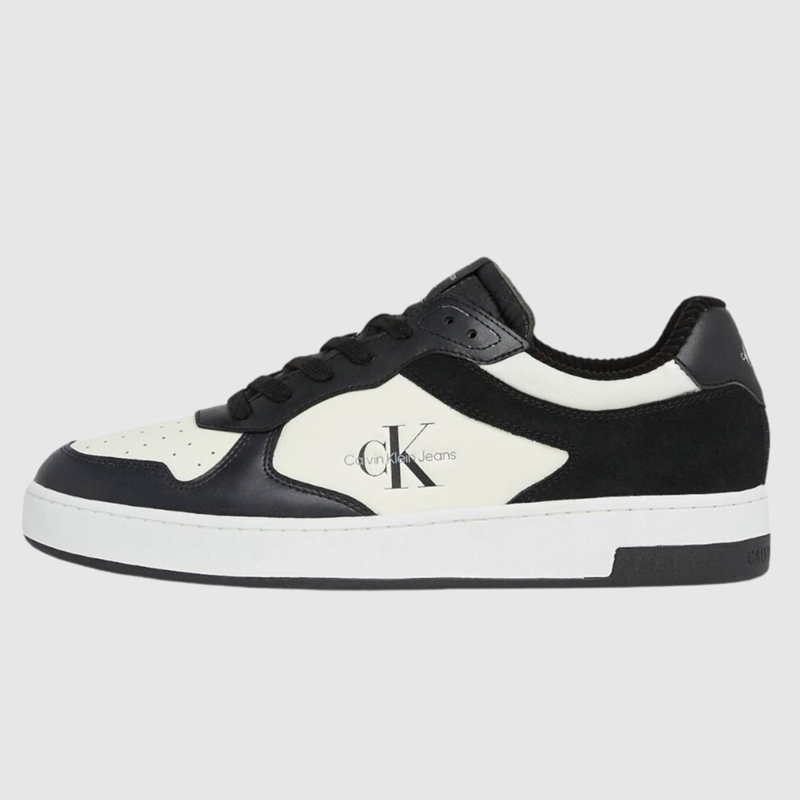 CALVIN BASKET CUPSOLE LOW LEATHER SNEAKERS