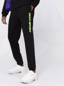 DKNY LAYERED SHADOW LOGO HIGH RISE RELAXED JOGGER