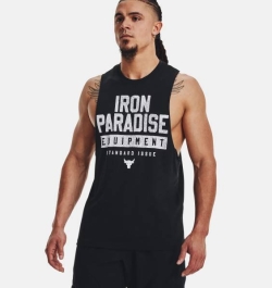 UNDER ARMOUR MENS PROJECT ROCK IRON MUSCLE TANK