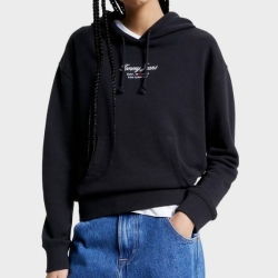 TOMMY JEANS WOMENS BOXY ESSENTIAL LOGO 2+ HOODIE