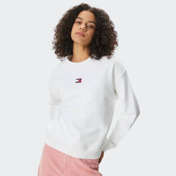 TOMMY JEANS BOXY  BADGE CREW