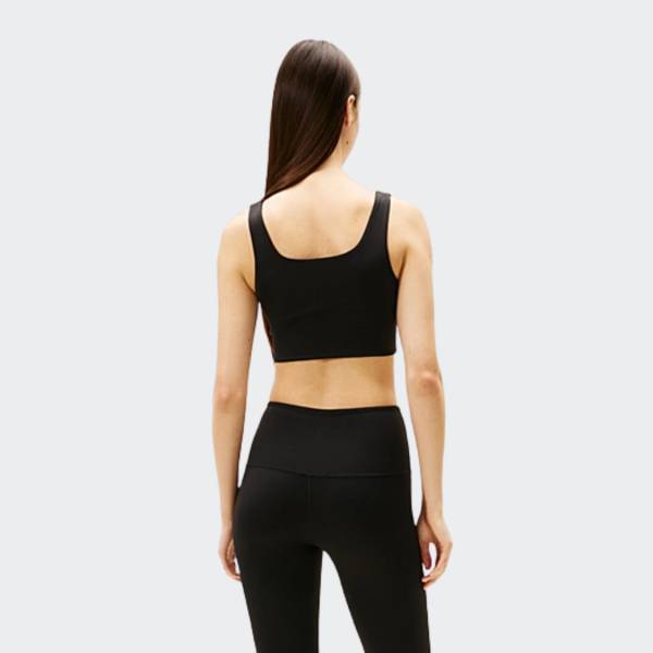 TOMMY JEANS SLIM CROPPED SILVER TANK