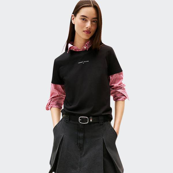 TOMMY JEANS REGULAR LINEAR TEE
