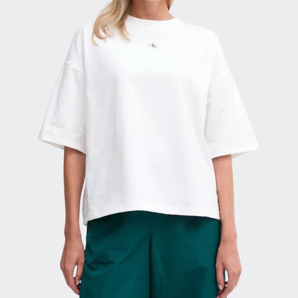 CALVIN KLEIN JEANS WOVEN LABEL OVERSIZED TSHIRT