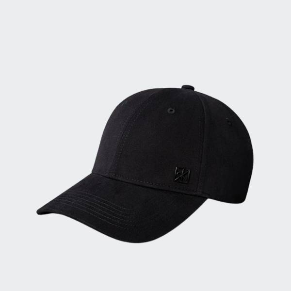 CALVIN KLEIN JEANS EMBLEM HARDWARE BASEBALL CAP