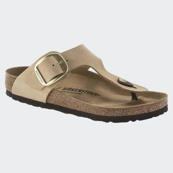 BIRKENSTOCK NUBUCK GIZEH BIG BUCKLE