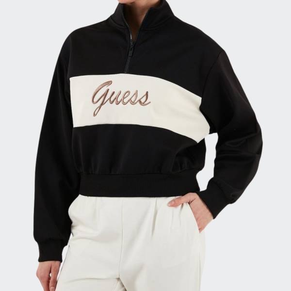 GUESS FABIA HALF-ZIP SWEATSHIRT