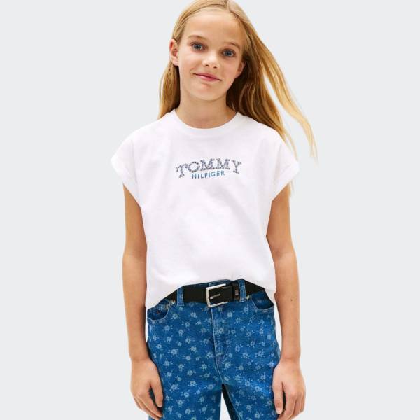 TOMMY JEANS TOMMY PUFF FLOWER TEE