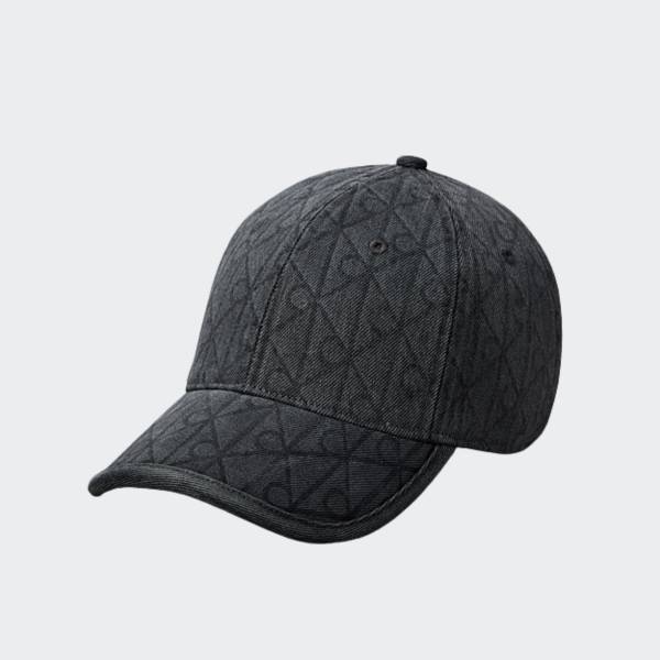 CALVIN KLEIN JEANS DENIM BURNOUT PATCH CAP