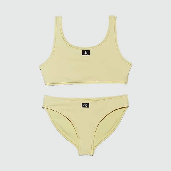 CALVIN KLEIN GIRLS BRALETTE BIKINI SET