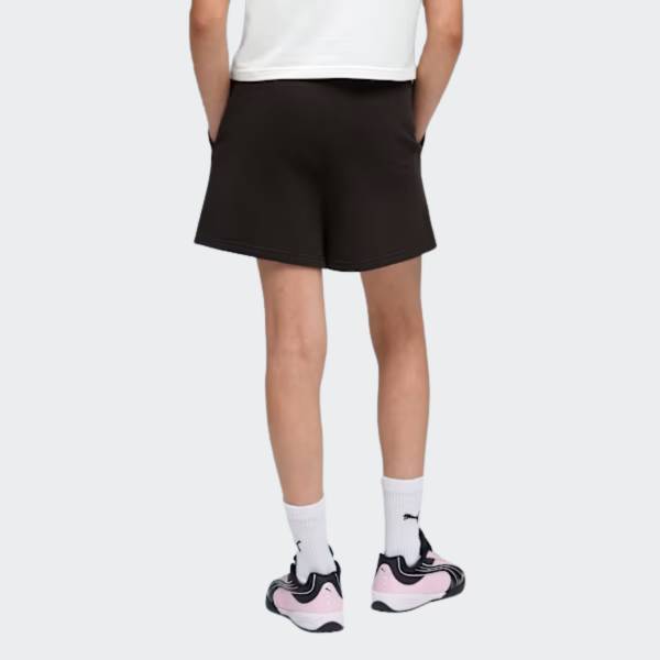 PUMA ESSENTIAL PUMA LOGO HIGH WAIST SHORTS GIRLS