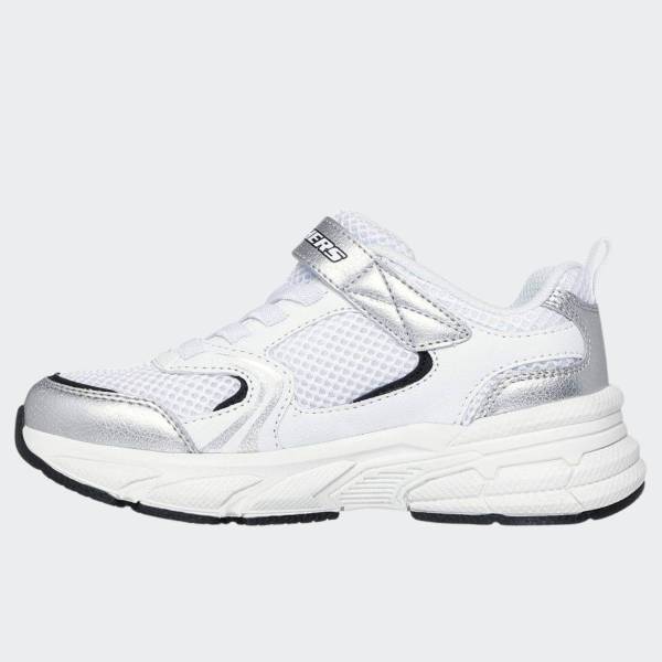 SKECHERS MESH SNEAKER WITH OVERLAYS