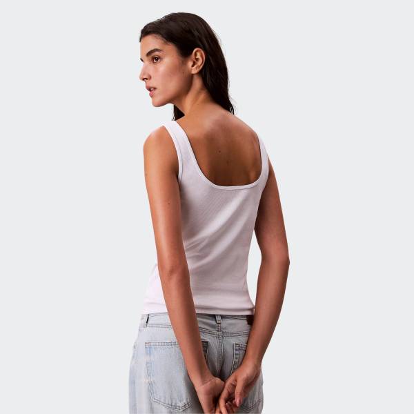 CALVIN KLEIN MONOLOGO SCOOP RIB TANK TOP