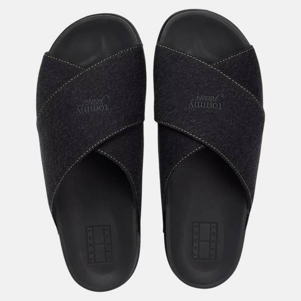 TOMMY JEANS COMFORT SLIDES WASHED DENIM