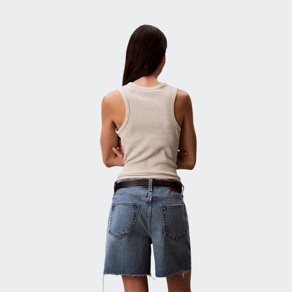 CALVIN KLEIN MONOGRAM PATCH WAFFLE TEE