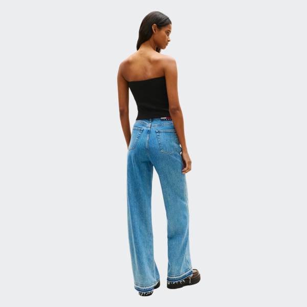 TOMMY JEANS SLIM BANDEAU RIB TOP
