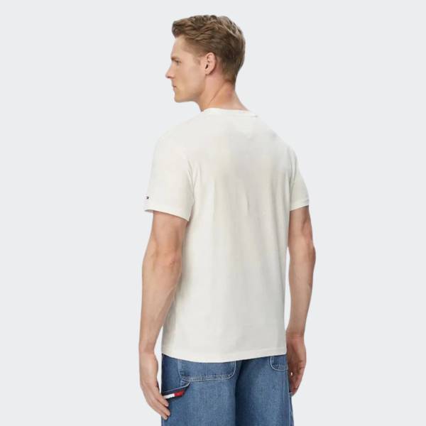 TOMMY JEANS MENS SLIM SIGN CHEST TEE