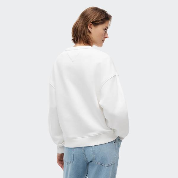 TOMMY JEANS WOMENS BOXY BADGE CREW