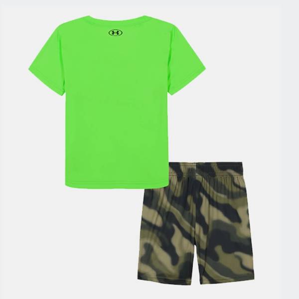 UNDER ARMOUR BOYS TECH PRINTED SHORT SET