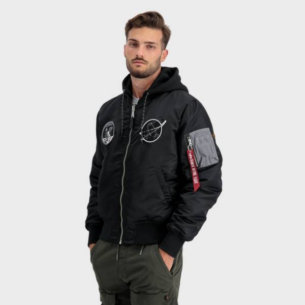 ALPHA INDUSTRIES MA-1 VF HOOD DARK SIDE JACKET