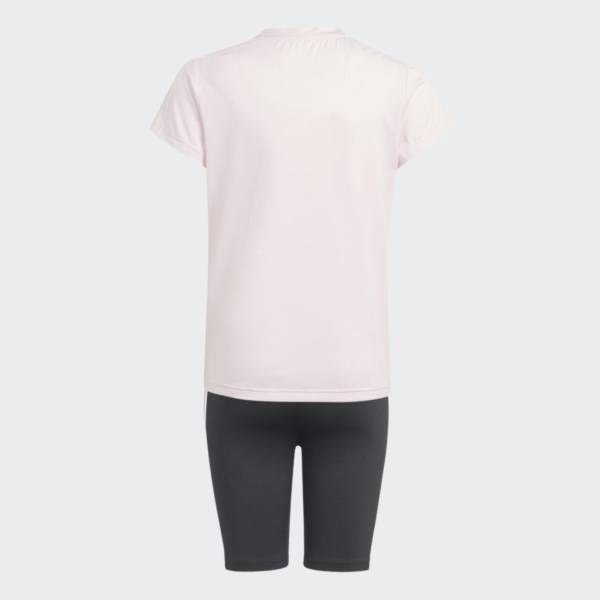 ADIDAS JUNIOR GIRLS TRAINING ESSENTIALS 3STRIPES SET