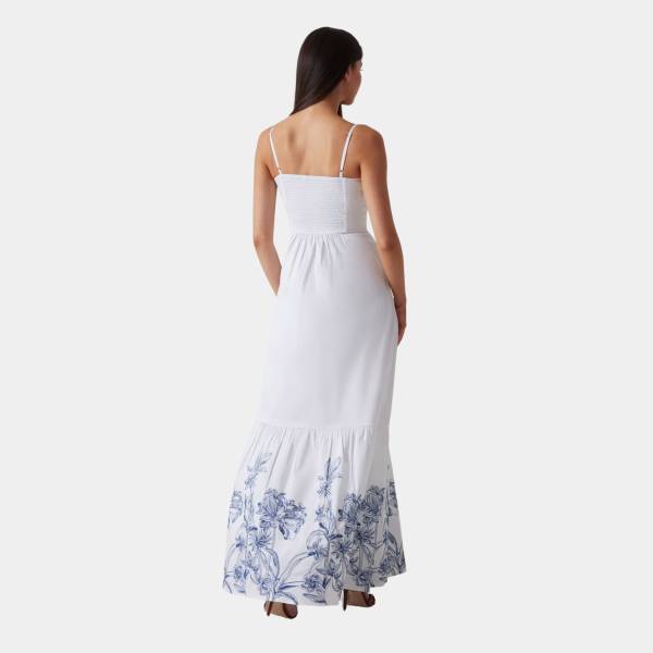 GUESS BLANCHE PLACE EMBRO LONG DRESS