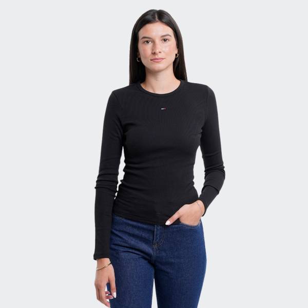 TOMMY JEANS SLIM ESSENTIAL RIB LONGSLEEVE