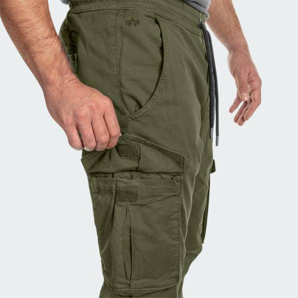 ALPHA INDUSTRIES COTTON TWILL JOGGER PANTS