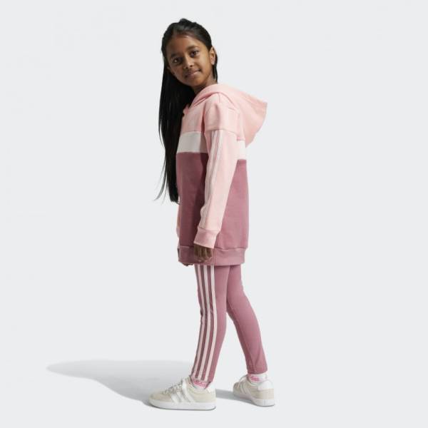 ADIDAS LITTLE GIRLS 3 STRIPES SET