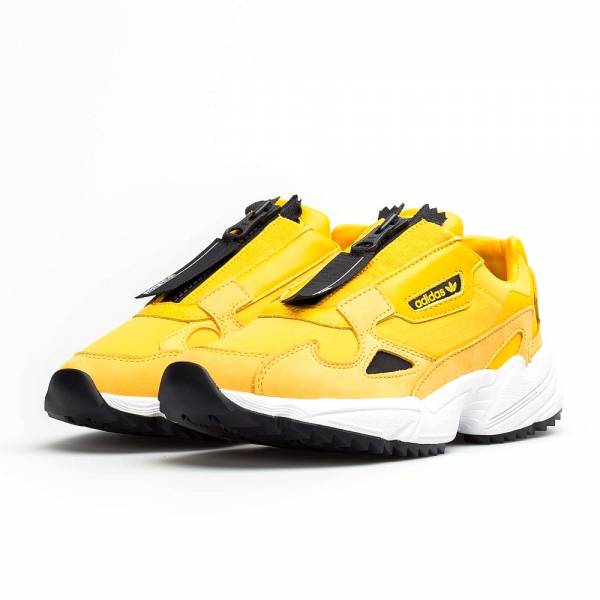 adidas falcon yellow zip