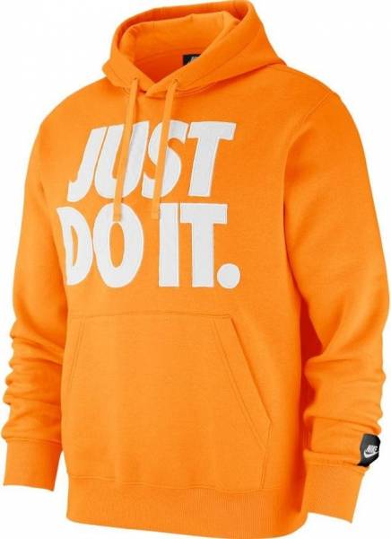 nike just do it hoodie orange