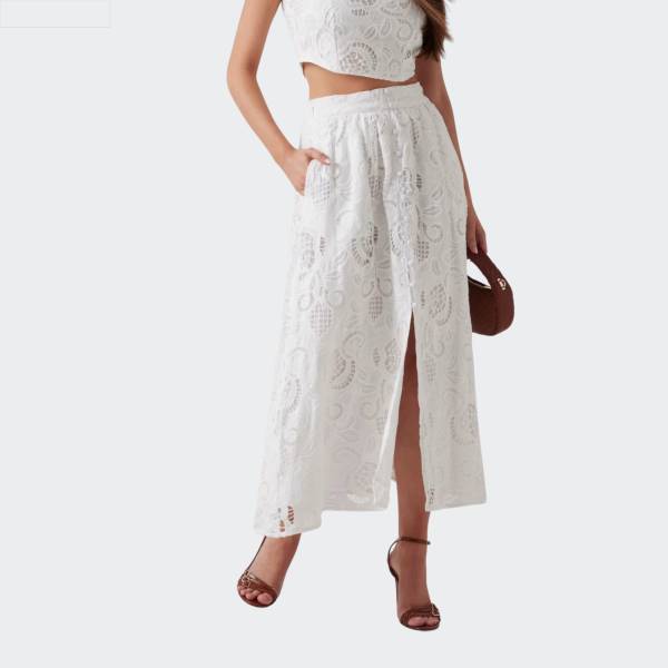 GUESS DOMITILLE LONG EMBRO SKIRT