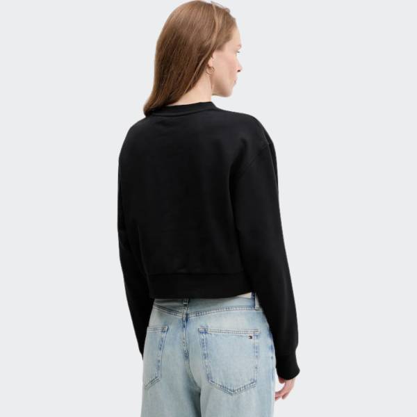CALVIN KLEIN JEANS CROPPED BADGE SWEATSHIRT