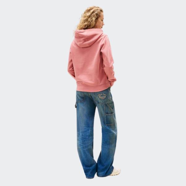 TOMMY JEANS WOMENS REGURAL LOGO HOODIE