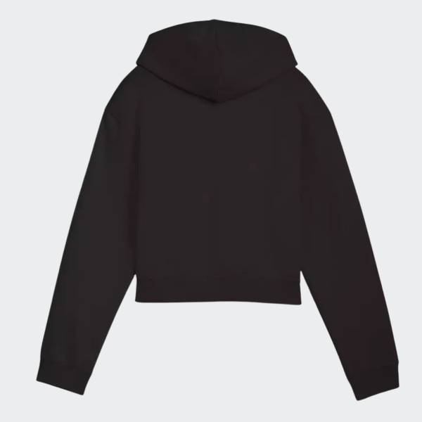 PUMA ESSENTIALS 2 COLOR NO. 1 LOGO  SHORT LENGTH GIRLS FLEECE HOODIE