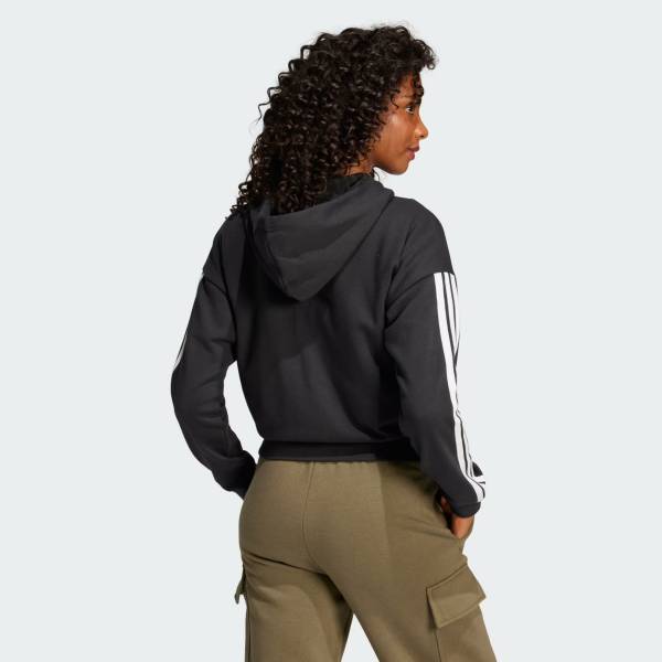 ADIDAS WOMENS 3STRIPES ZIP HOODIE
