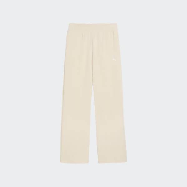 PUMA ESSENTIALS ELEVATED VELOUR RIB STRAIGHT LEG PANT