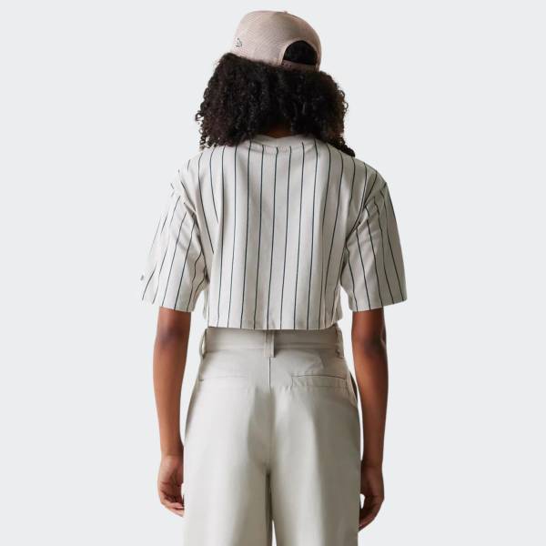 NEW ERA PINSTRIPE CROP TEE