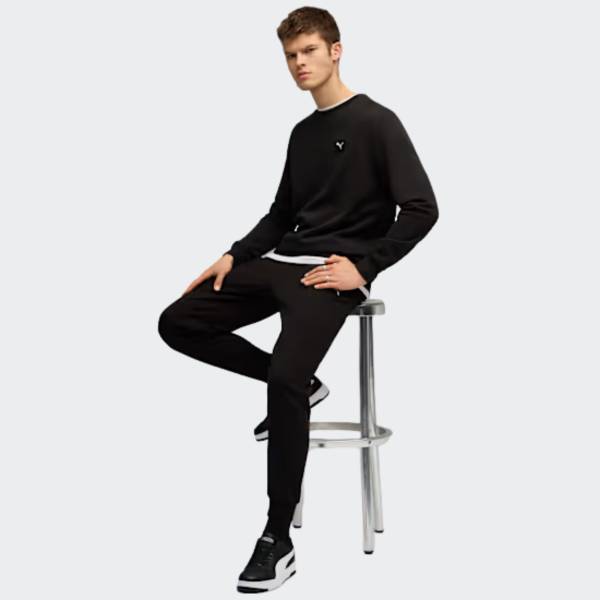 PUMA ESSENTIALS ELEVATED CREW SWEAT SUIT FLEECE