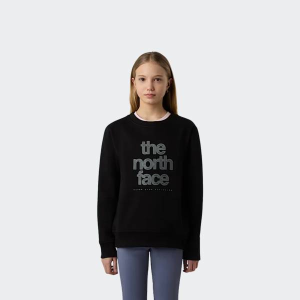 THE NORTH FACE GIRLS REFLECTIVE LOGO RELAXED CREW
