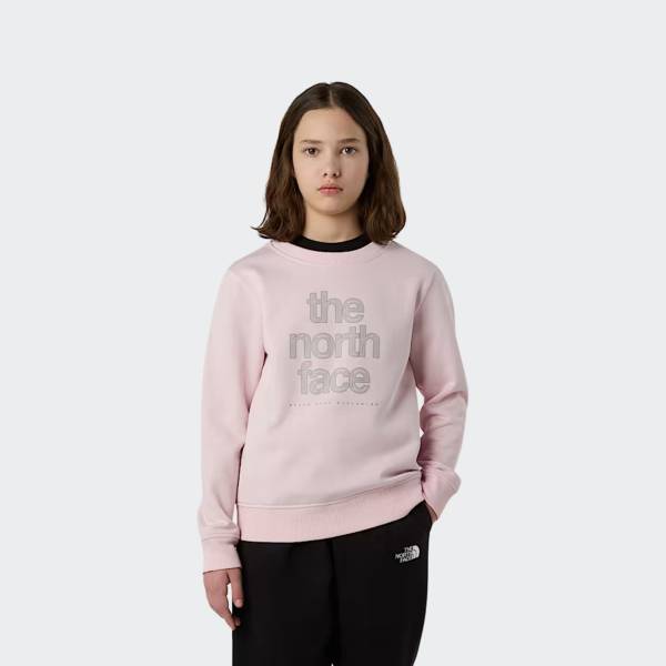 THE NORTH FACE GIRLS REFLECTIVE LOGO RELAXED CREW