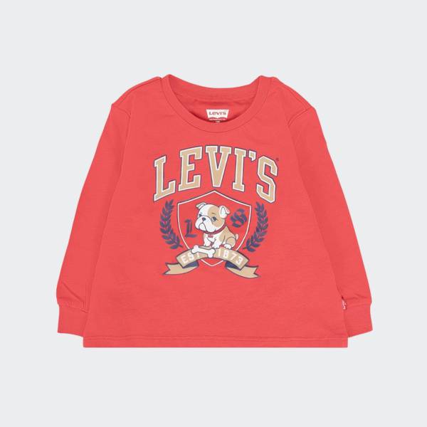 LEVI'S BOYS LOGO BULLDOG CREST LONGSLEEVE