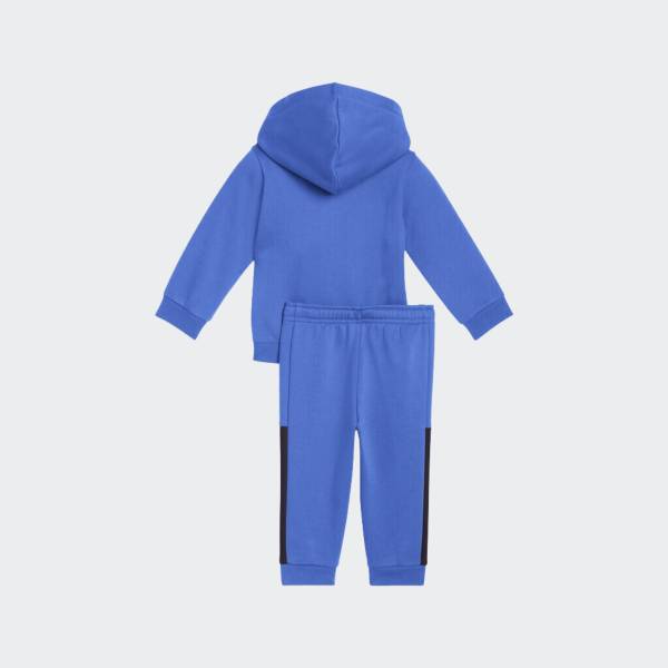 PUMA MINICATS ESSENTIALS BLOCK HOODED FULL ZIP  INFANTS FLEECE SET