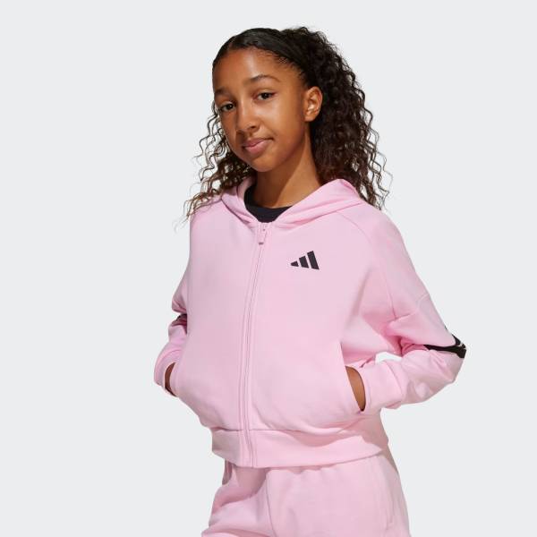 ADIDAS GIRLS FUTURE ICONS 3STRIPES ZIP HOODIE